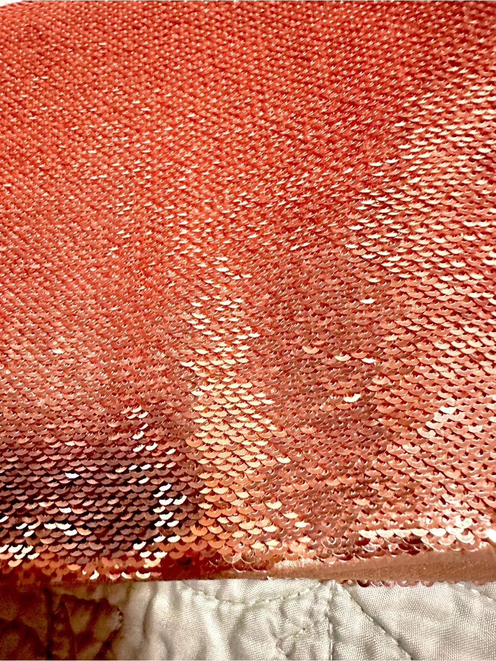Sparkle Rose Gold Sequin Crossbody Clutch - Unbranded